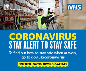 NHS Coronavirus stay alert to stay safe poster