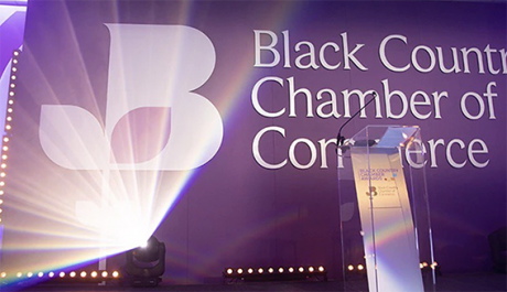 The stage at the Black Country Chamber awards