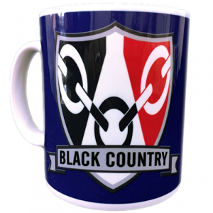 A mug printed with the Black Country logo and text saying 'Black Country'