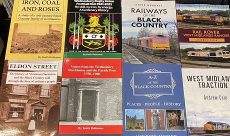 Eight books laid out neatly, all about various aspects of Black Country history or culture.