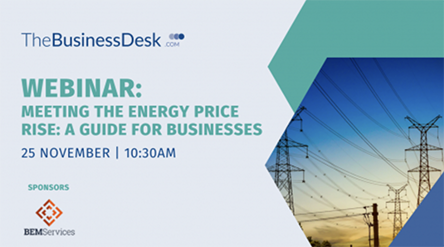 Flyer for energy price rise webinar