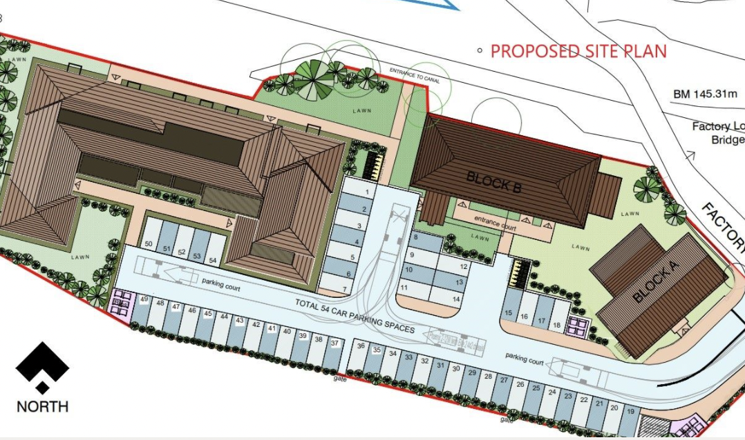 Plan of canalised development