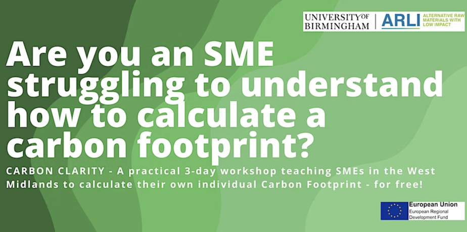 Text reads: Are you an SME struggling to understand how to calculate a carbon footprint?