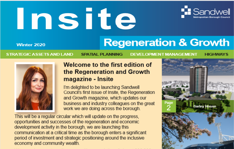 Screenshot of Insite magazine