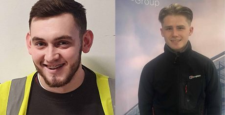 Head shots of two young apprentices