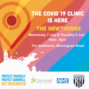 Covid 19 Clinic at The Hawthorns poster