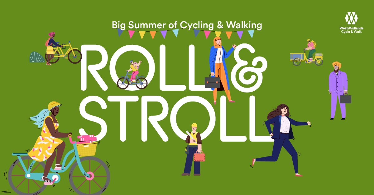 Roll & Stroll for Businesses programme poster.