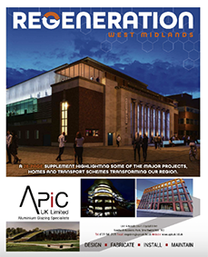 Screenshot of the cover page of Regeneration West Midlands supplement