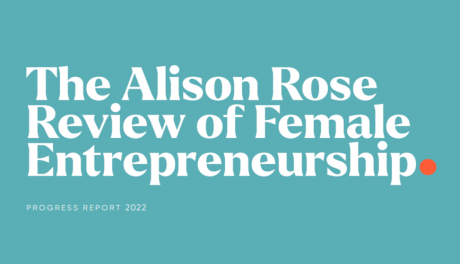 Text saying "The Alison Rose Review of Female Entrepreneurship"