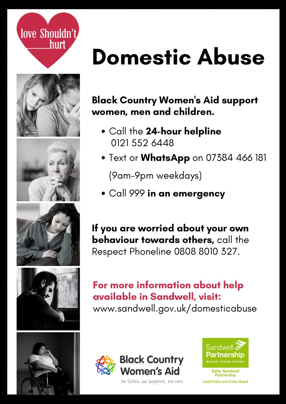 Black Country Women's Aid domestic abuse poster