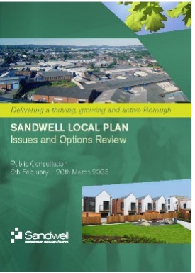 Screenshot of Sandwell Local Plan consultation flyer