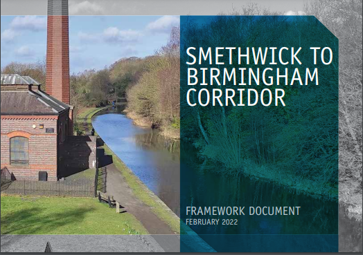 Front cover of the Smethwick to Birmingham Corridor Framework Document