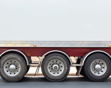 Three wheels on a lorry.